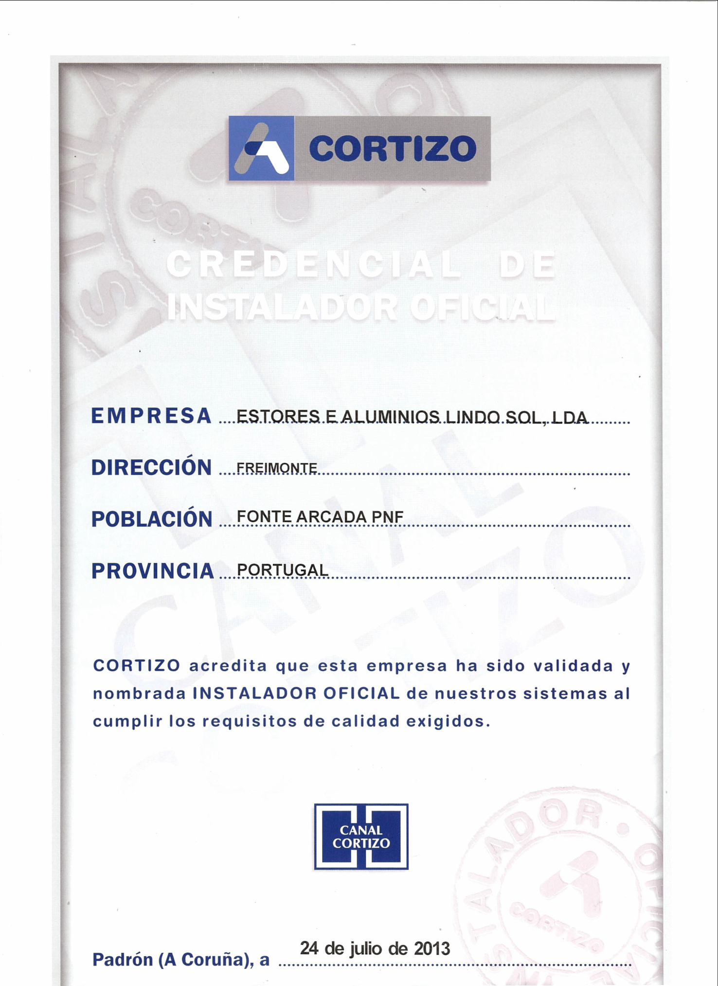 Partenaire Cortizo